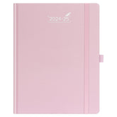 BEZEND Planner 2024-2025, Large Size 8.5" x 11" Weekly Notebook Academic Calender-120 GSM Thick Paper-12 Months (July 24 - June 25) Daily Weekly and Monthly with Tabs, Inner Pocket, Hard Cover (Pink)